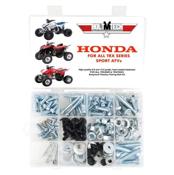 187pc Bolt Ki Honda TRX450R for plastic body engine lug nuts bumper 450 TRX 700