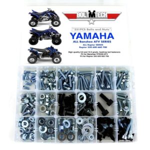 250pc Bolt Kit YAMAHA for all BANSHEE YFZ350 ATV plastic body engine lug nuts
