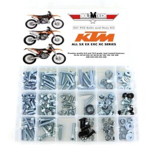 250pcs Bolt Kit for KTM SX SX-F EXC & XCW 2 & 4 Stroke 125 250 300 350 450 500