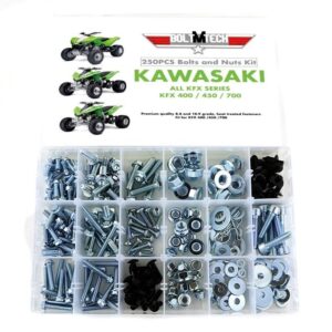 250 pc Bolt Kit Kawasaki KFX450 ATV KFX-450R KFX400 KFX700 body plastic frame